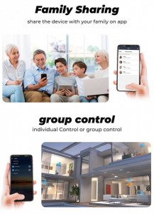 Modul electronic pentru intrerupatoare cu un circuit Smart Home WiFi Tuya, negru, model Mini TMW-02