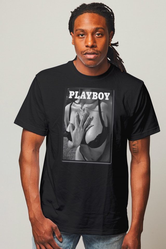 Tricou negru - PLAYBOY