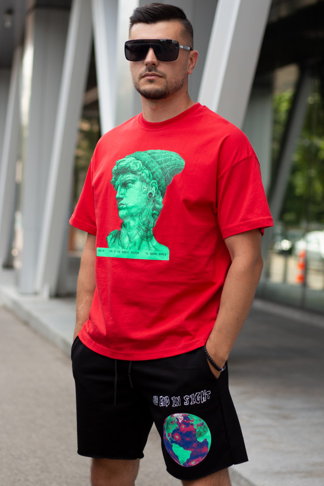 Compleu Oversized No end Rosu Negru