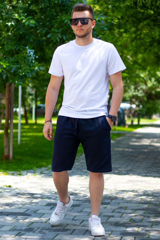 Set Vara din bumbac Esential Bleumarin
