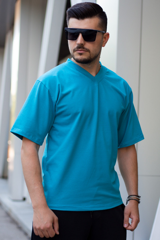 Tricou Exclusive V1 Turcoaz