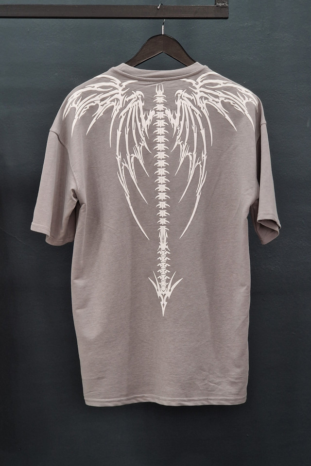 Tricou Oversized DarkAngel Gri