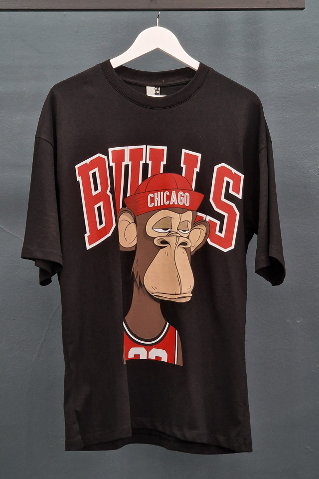 Tricou Oversized Chicago APE Negru