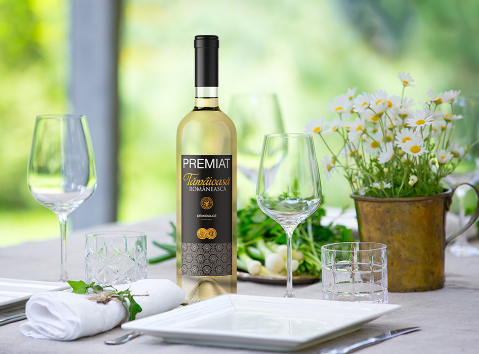 Vincon, Premiat, Tamaioasa Romaneasca, Demidulce, 11.5%, 0.75L