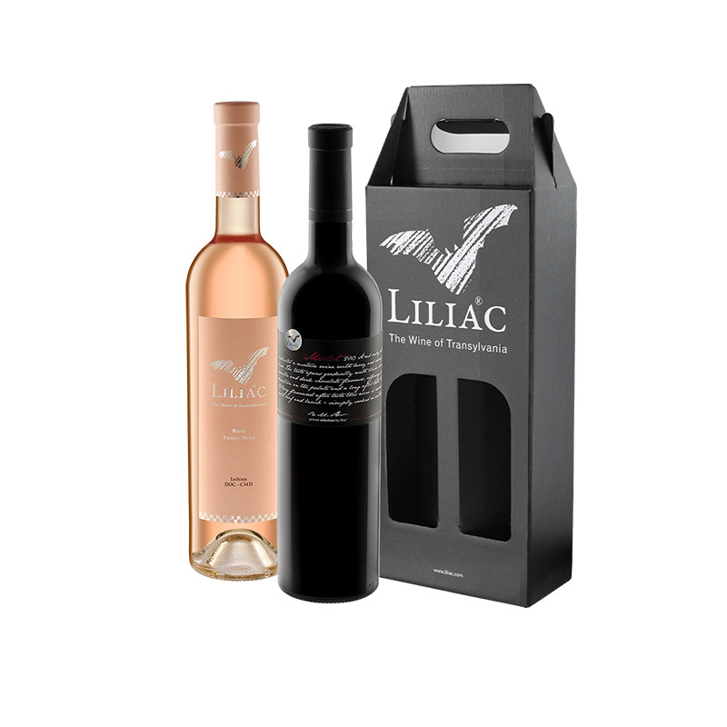 Pachet Liliac Private Selection Merlot + Liliac Rose 0.75L