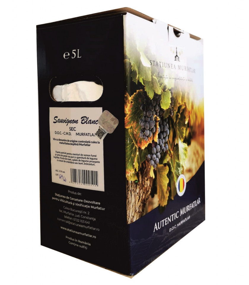 Crama Statiunea Murfatlar Sauvignon Blanc Sec Bag in Box 5L