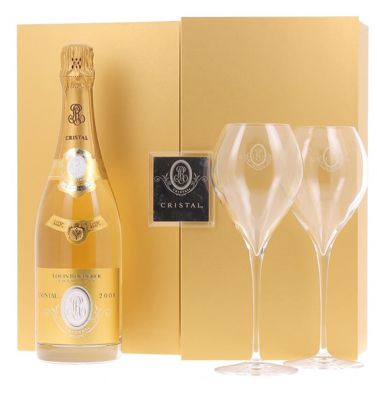 Louis Roederer Cristal Brut Vintage 2 Pahare 0.75L