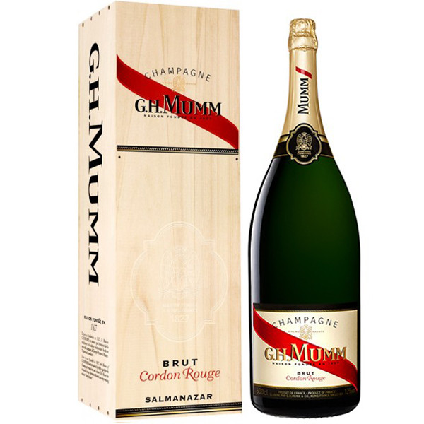 Mumm Cordon Rouge Brut Salmanazar Wooden Case 9L