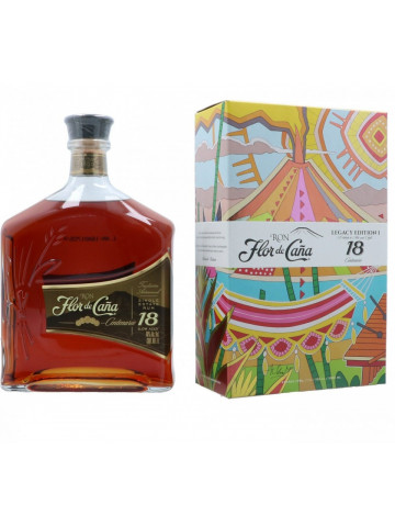 Flor De Cana Centenario Gold 18 YO 0.7L + Cutie