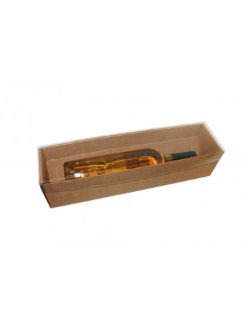 Cutie carton capac transparent