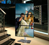 ALLMOUNTS Suport de podea fix extensibil pentru video-wall 1x3