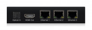 BLUSTREAM HEX100ARC-RX Receiver HDBaseT (HDMI, 100m @ 1080p, 70m @4K), IR, RS232, PoH, ARC, Ethernet switch