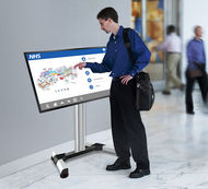 ALLMOUNTS Suport de podea pentru display-uri cu touch screen