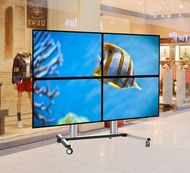 ALLMOUNTS Suport de podea mobil pentru videowall 2x2