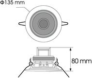 OMNITRONIC CS-4G Ceiling speaker gold