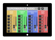 Sistem audio-video (sonorizare ambientala & digital signage) pentru supermarket (600-1000 m²)