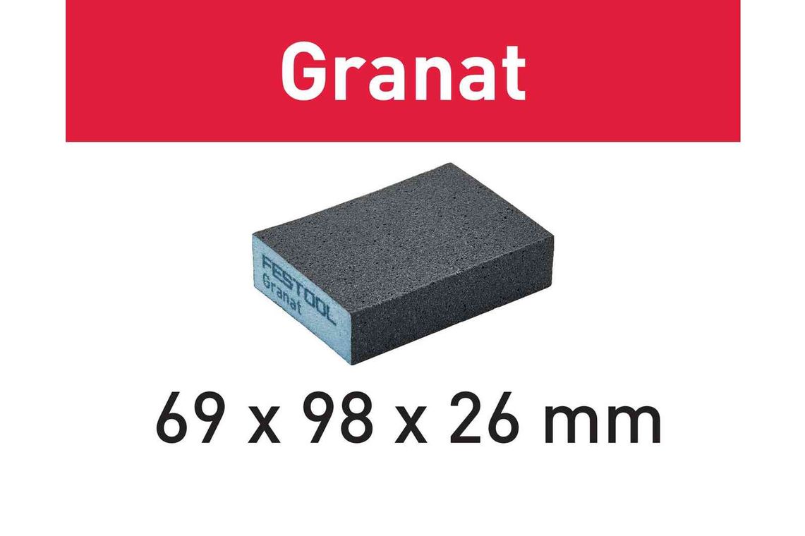 Festool Bloc de şlefuire 69x98x26 120 GR/6 Granat