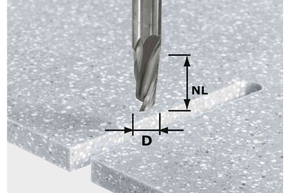 Festool Freză pentru canale elicoidale HW Spi D12/42 RD ss S12