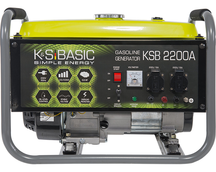 Generator de curent monofazat 2.2 kW benzina BASIC LINE Konner & Sohnen - KSB-2200A