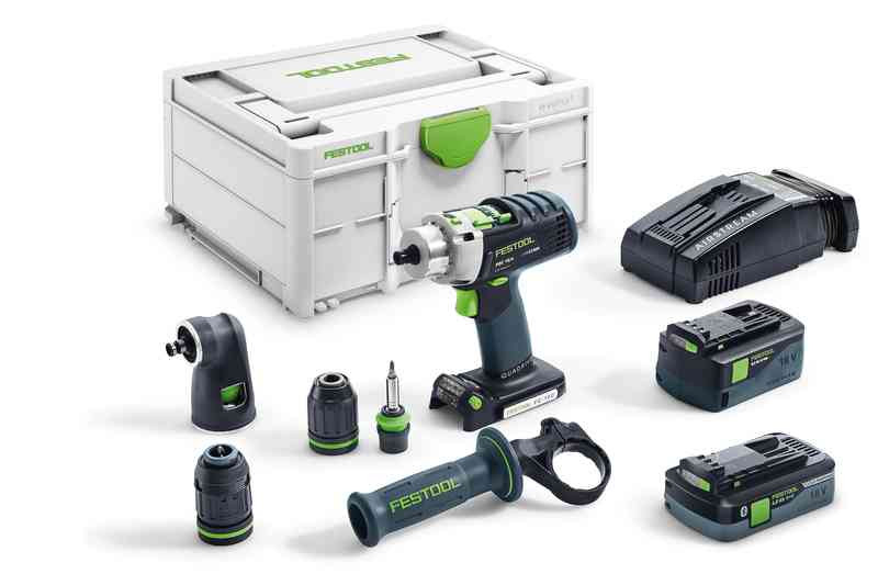 Festool Masina de gaurit cu percutie, cu acumulator QUADRIVE PDC 18/4 5,2/4,0 I-Set/XL-SCA