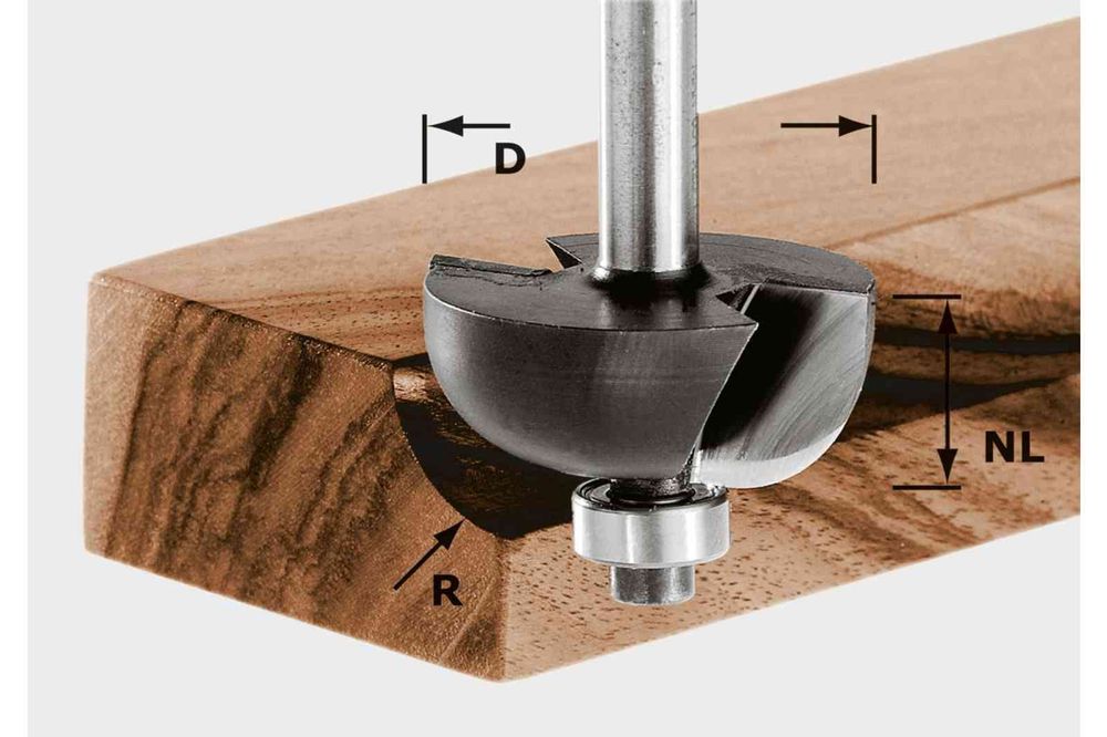 Festool Freză tip cupă HW S8 D31,7/R9,5 KL