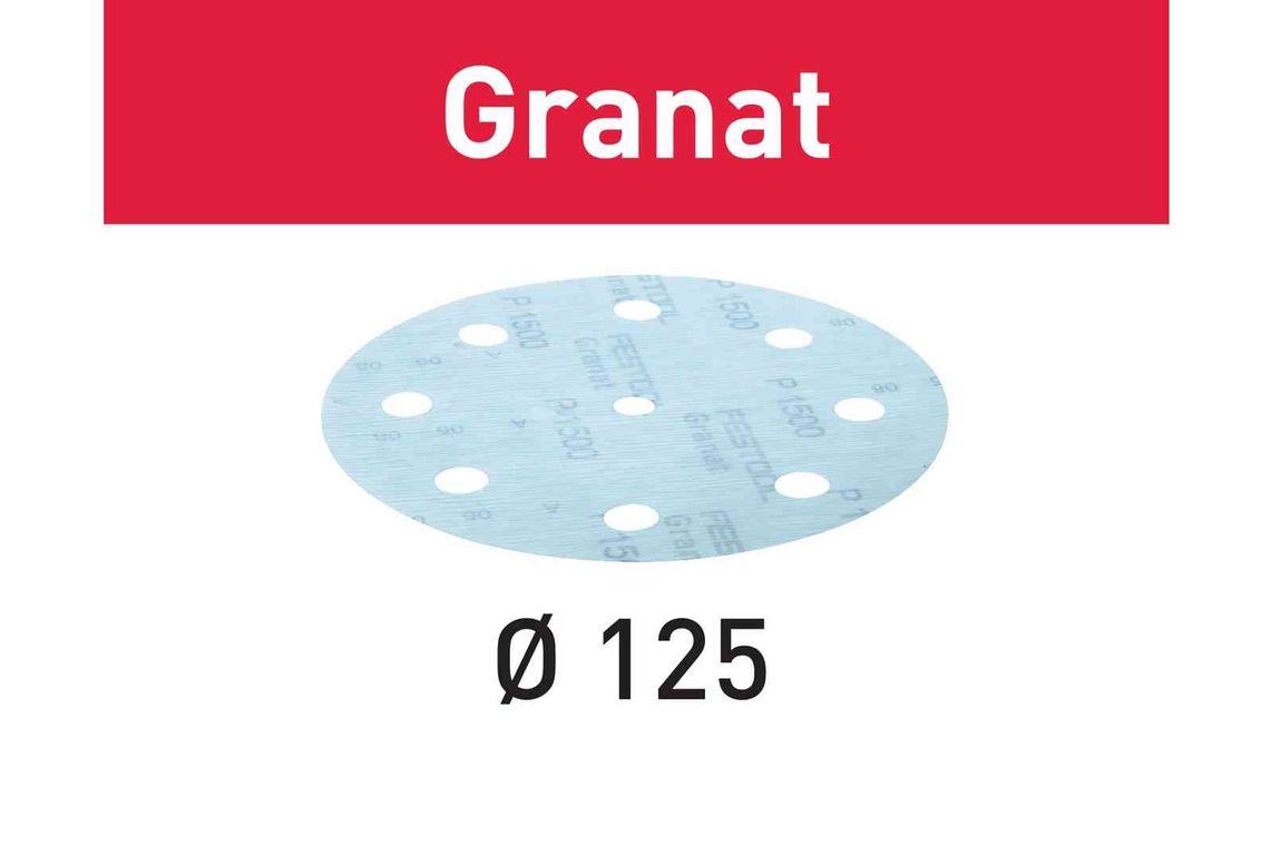 Festool Foaie abraziva STF D125/8 P1500 GR/50 Granat