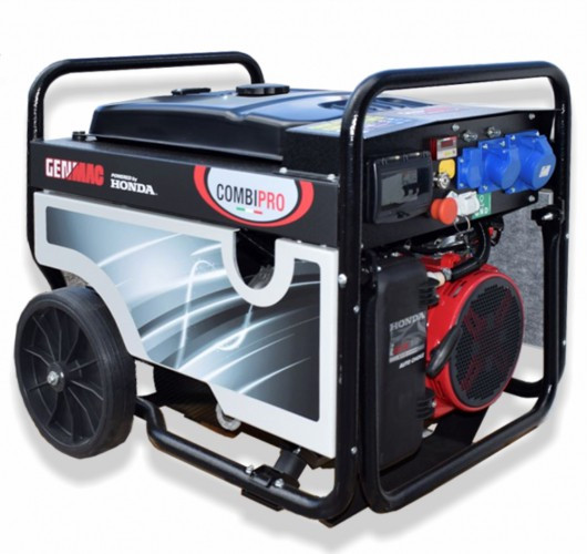 Generator de curent profesional trifazat GENMAC COMBIPRO G5500HC-M putere maxima 5 8/5 kVA demaraj la sfoara