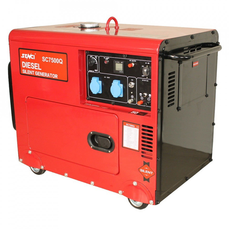 Generator monofazat SENCI SC7500Q, Putere max. 6.0 kW