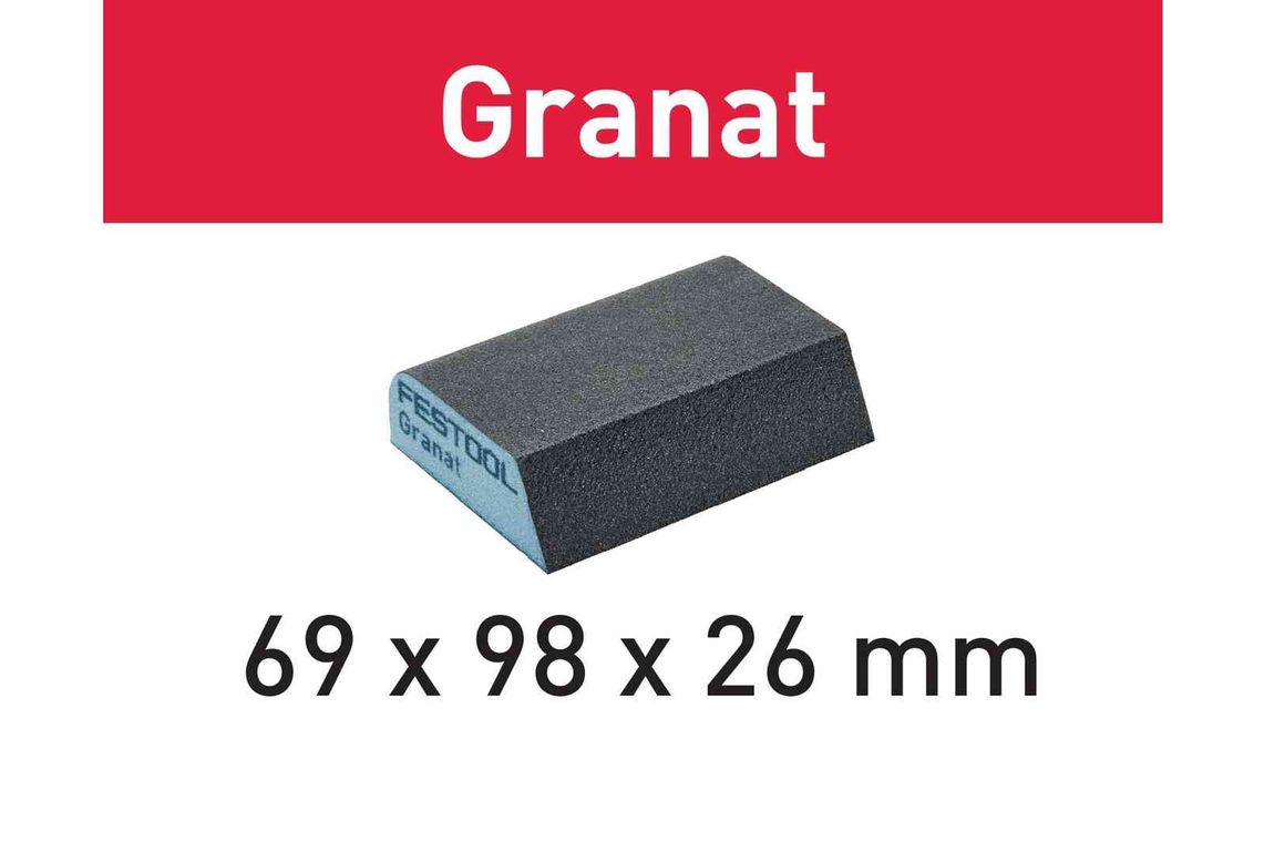 Festool Bloc de şlefuire 69x98x26 120 CO GR/6 Granat
