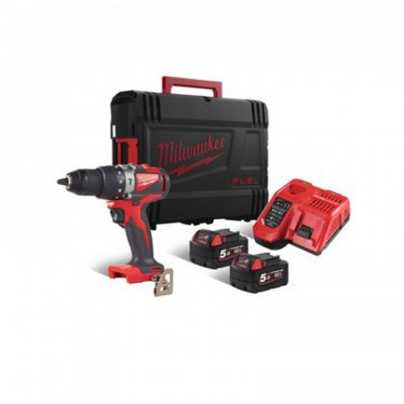 Masina de gaurit Milwaukee cu percutie cu acumulator MODEL M18BLPD2-502X, 82NM