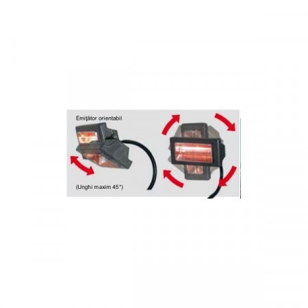 Incalzitor electric cu raze infrarosii MT22, cu trepied 2kW 230V Calore