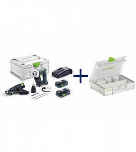MASINA DE INSURUBAT FESTOOL DURADRIVE DWC 18-4500 HPC, 4.0 I-PLUS, 2 ACUMULATORI, INCARCATOR ORGANIZER EDITION (577429)