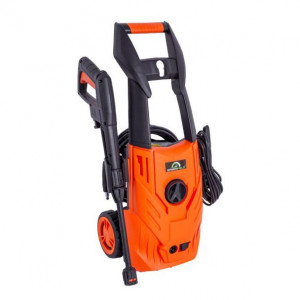 Aparat de spalat cu apa rece presiune Greenfield, G-S390-1400R, 1400 W, 110 bar, 390 l/h, roti pentru transport, kit spumare