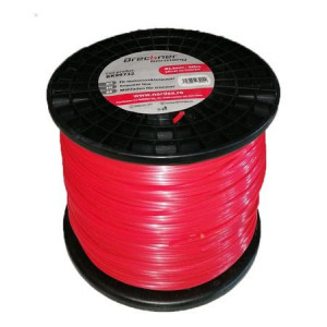 Fir motocoasa 2,4 mm x 345 m, patrat cu insertie