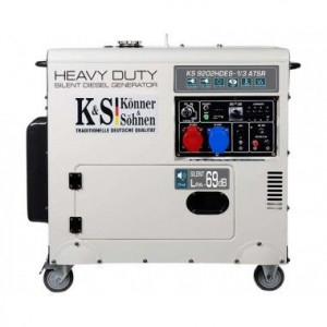 Generator de curent diesel 7.5 kW, KS 9202HDES-1/3 ATSR (Euro 2) - Konner and Sohnen