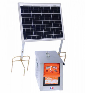 Generator impulsuri VIC 355 cu panou solar 30W și regulator