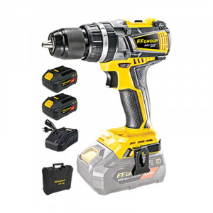 Masina de gaurit si infiletat cu percutie FF Group chd 60-bl 20v pro 43200 aku 2 x 50ah cutie de transport