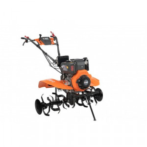 O'Mac Pachet motocultor OMAC MC 120E-D, diesel, 4 timpi, 418 CC, 8.9 kW, 12 CP, roti cauciuc 5.00 x 12 + plug reglabil + roti metalice (UMC12B19D4TOM/0041)