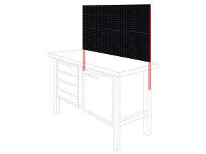 Panou perforat pentru banc fix TSG7 1300×20×1200