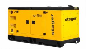 Stager YDY70S3 Generator insonorizat diesel trifazat 62kVA, 89A, 1500rpm