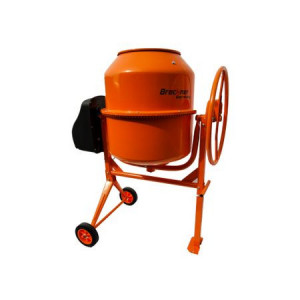Betoniera Breckner BT 220, putere 1000 W, volum cuva 220 L, pinion + coroana din fonta, 60 kg