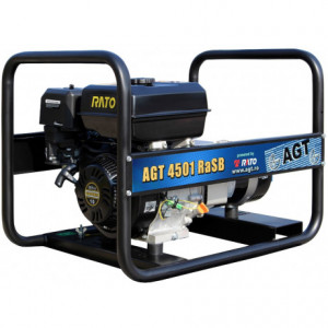 Generator de curent AGT 4501 RaSB SE monofazat cu motor Rato , putere max 4,2 kVA , alternator fara perii, rezervor 5,4 L