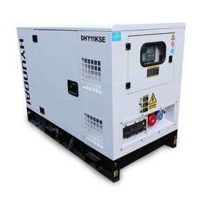 Generator curent trifazat Hyundai, DHY11KE/KSE, 8kW, 380 V, Protectie suprasarcina, Disel (Alb)