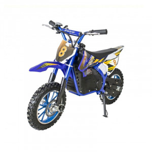 Minicross pe acumulatori Breckner Germany, putere motor 500w, acumulatori de 24 v, 12ah, culoarea albastru+negru