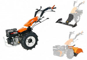 O'Mac Pachet motocultivator OMAC MV 9000, 4 timpi, 270 CC, 6.6 kW, 9 CP + roti cauciuc 5.00 x 10, freza 65 CM + sistem si masa (UMV90P19B4TOM/0091)