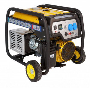 Stager FD 10000E+380V ATS generator open-frame 8kW, monofazat, benzina, automatizare trifazata