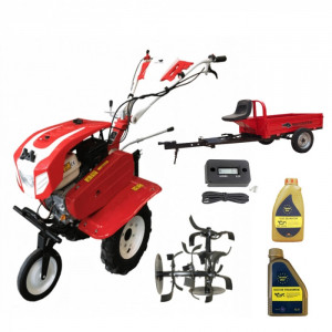 Motocultor Bisonte BTA-900, 7 CP, benzina, 3 viteze + accesorii (Pachet 3)