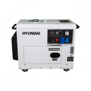 Generator de curent monofazat cu motor diesel HYUNDAI DHY6000SE, 5KW