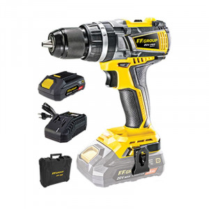 Masina de gaurit si infiletat cu percutie FF Group chd 60-bl 20v pro 43206 aku 1x25 ah cutie de transport