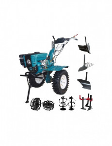 Pachet motocultor cu accesorii Dakard HS1000B NEW 7 CP cu far